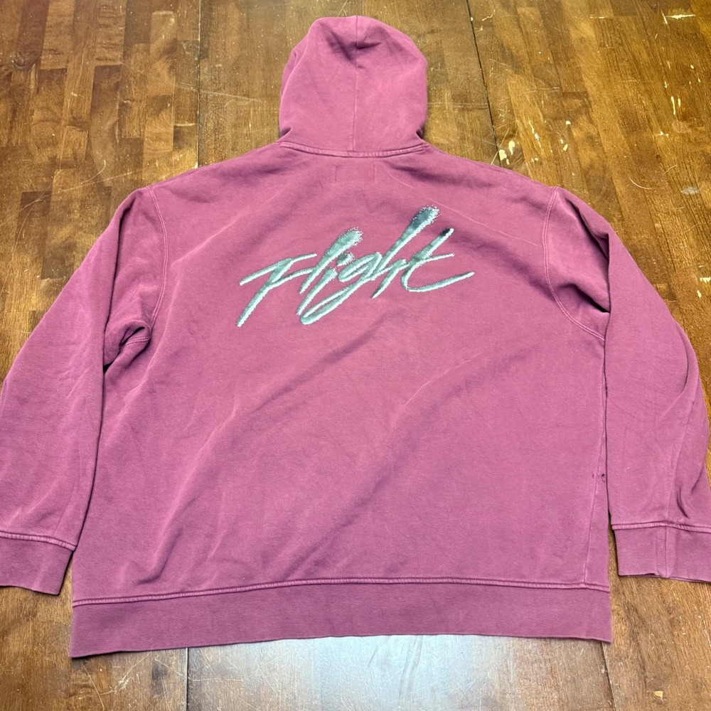 Jordan Flight Hoodie Men XL Cherrywood Red DQ7505-680 Fleece Pullover
